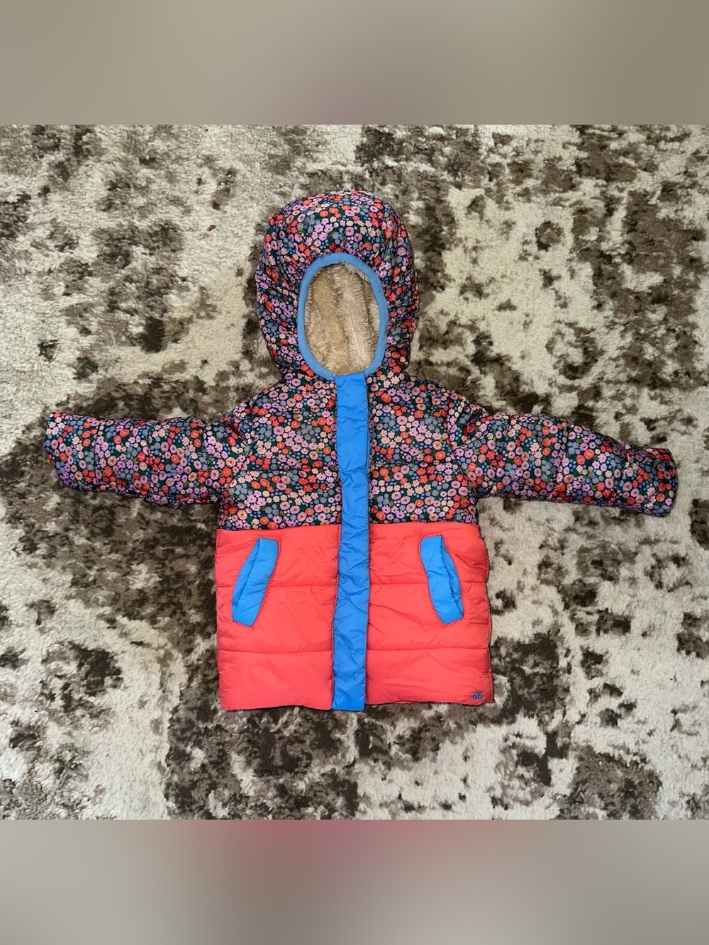 Magnetic Me Cream & White Fleece Infant Jacket